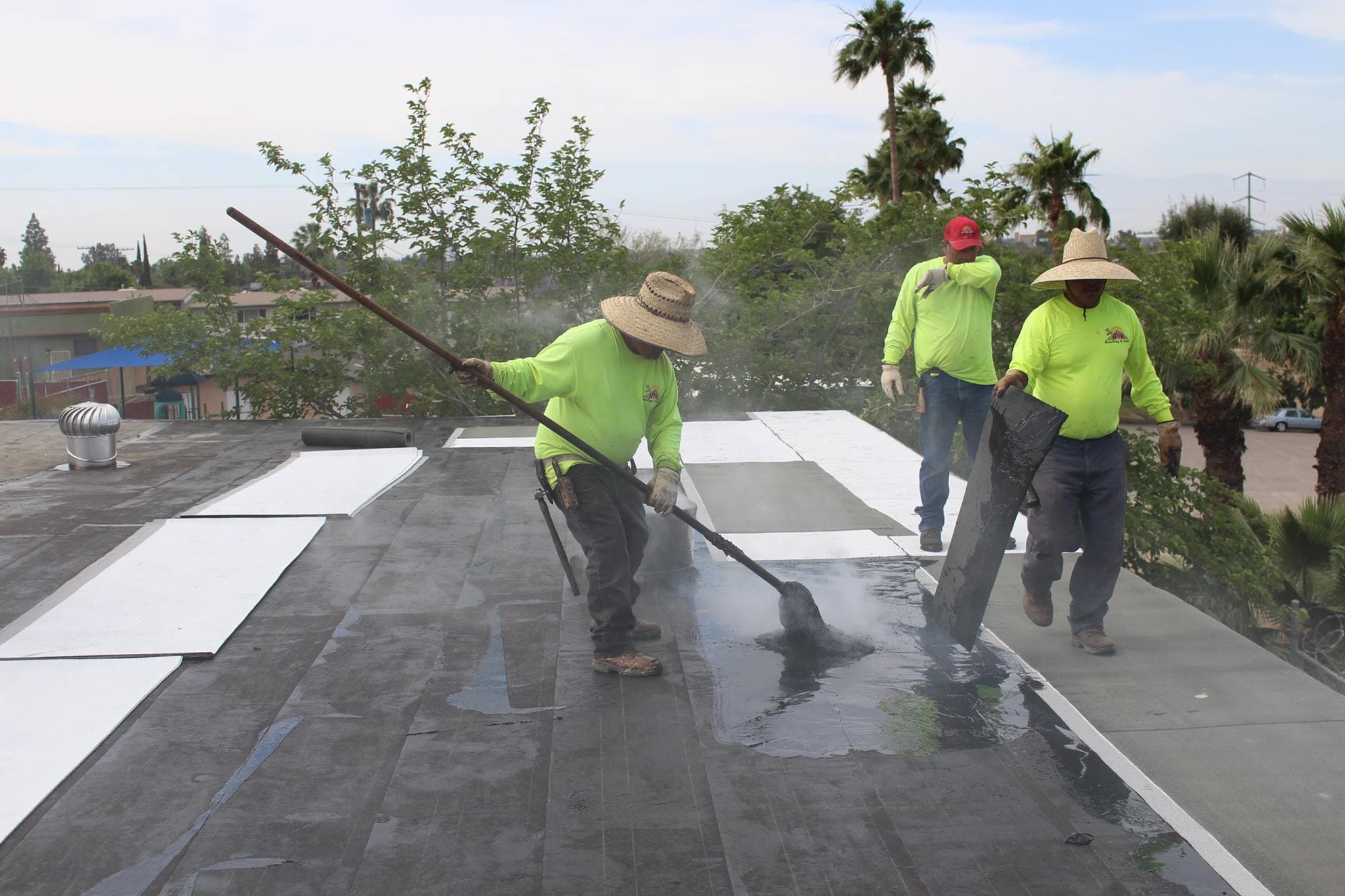 BSW crew working across a flat roof