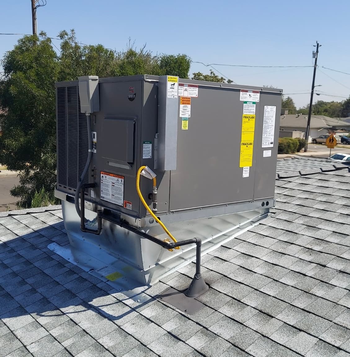 Rooftop equipment on a Tehachapi-area roof